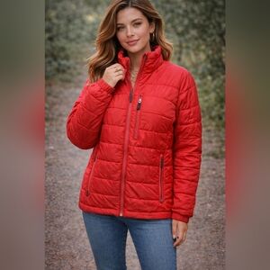 LANDS' END Insulated Plush Puffer Winter Coat Size Large